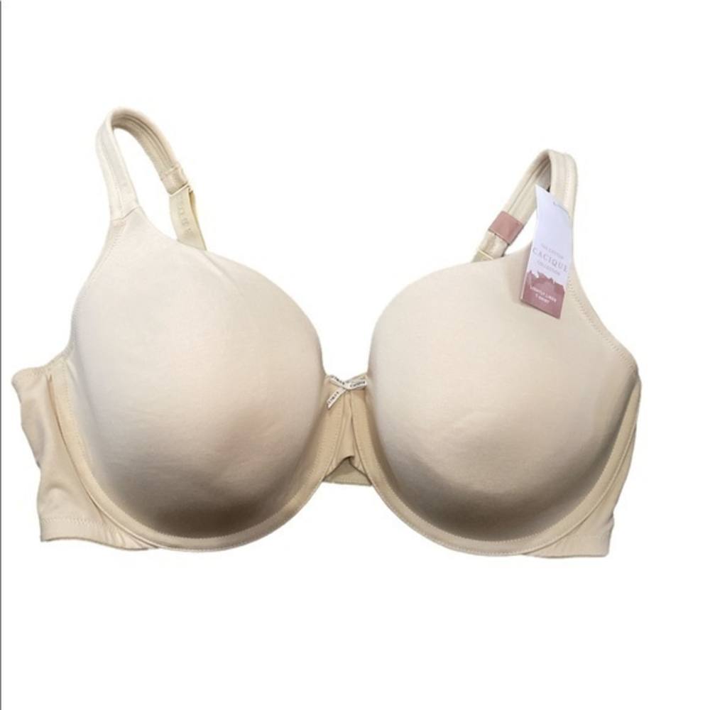 Cacique‎ Women’s Lightly Lined T-shirt Bra Underwire Beige Size 44DDD NWT/NEW